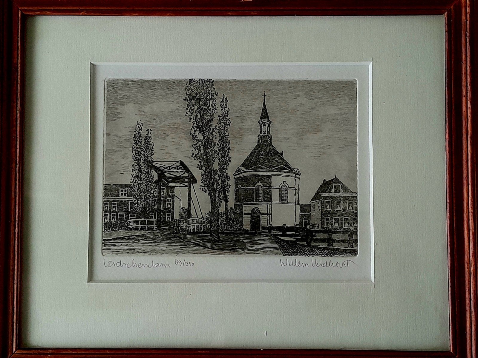 Leidschendam Ets door Willem Veldhorst, Verzamelen, Ansichtkaarten | Nederland, Ophalen of Verzenden, Zuid-Holland