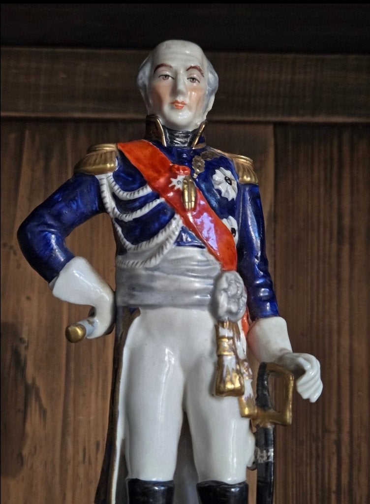 Zeldzaam antiek beeld van veldmaarschalk Davoust (Napoleon), Ophalen of Verzenden