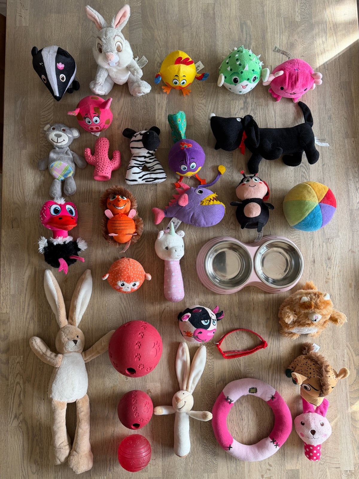 30 delige set bakjes, ballen en speeltjes, Ophalen of Verzenden, Zo goed als nieuw, Hondenspeelgoed