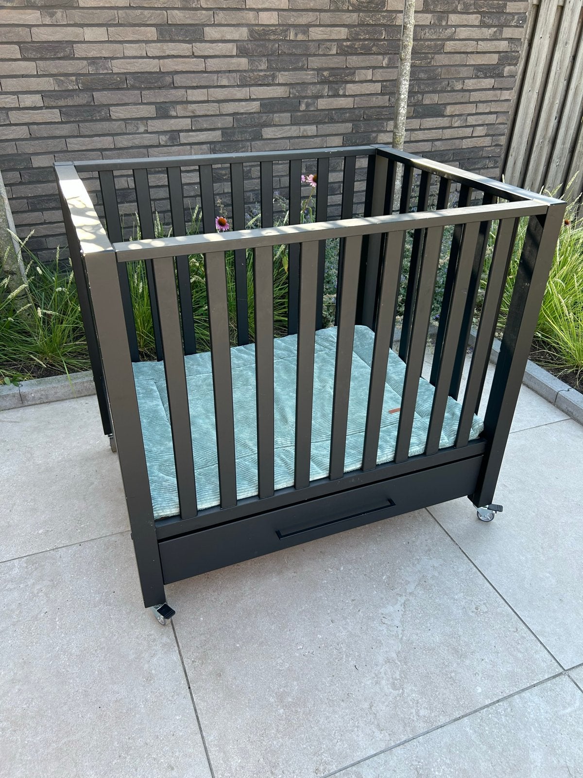 Europe Baby Casper Box met lade en Baby's Only boxkleed, Ophalen, Gebruikt, Rechthoekig, In hoogte verstelbaar