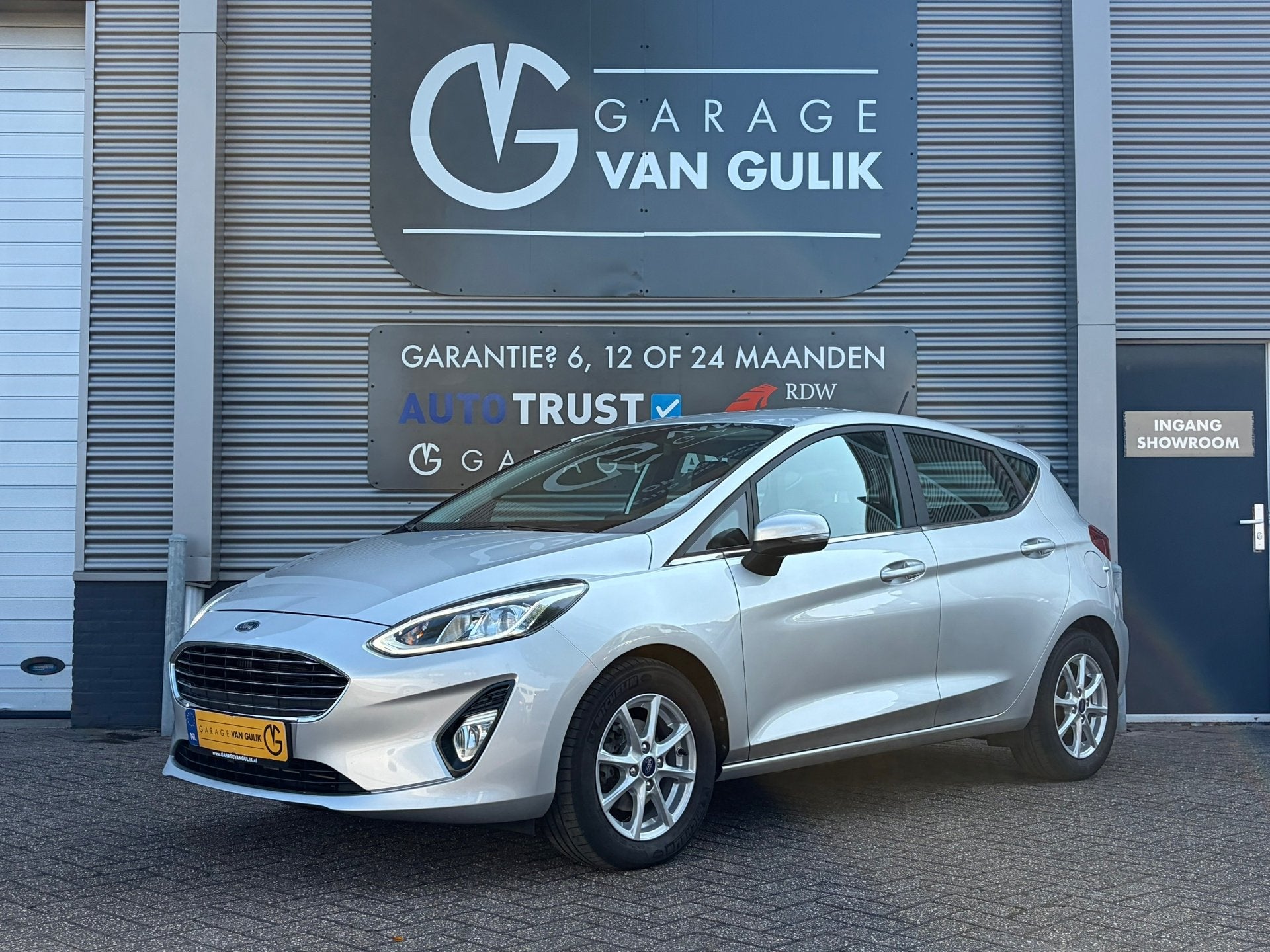 Ford Fiesta 1.0 101PK Automaat,Navi,Clima,Cruise,Carplay,Iso, Auto's, Gebruikt, Lichtsensor, 620 kg, Origineel Nederlands