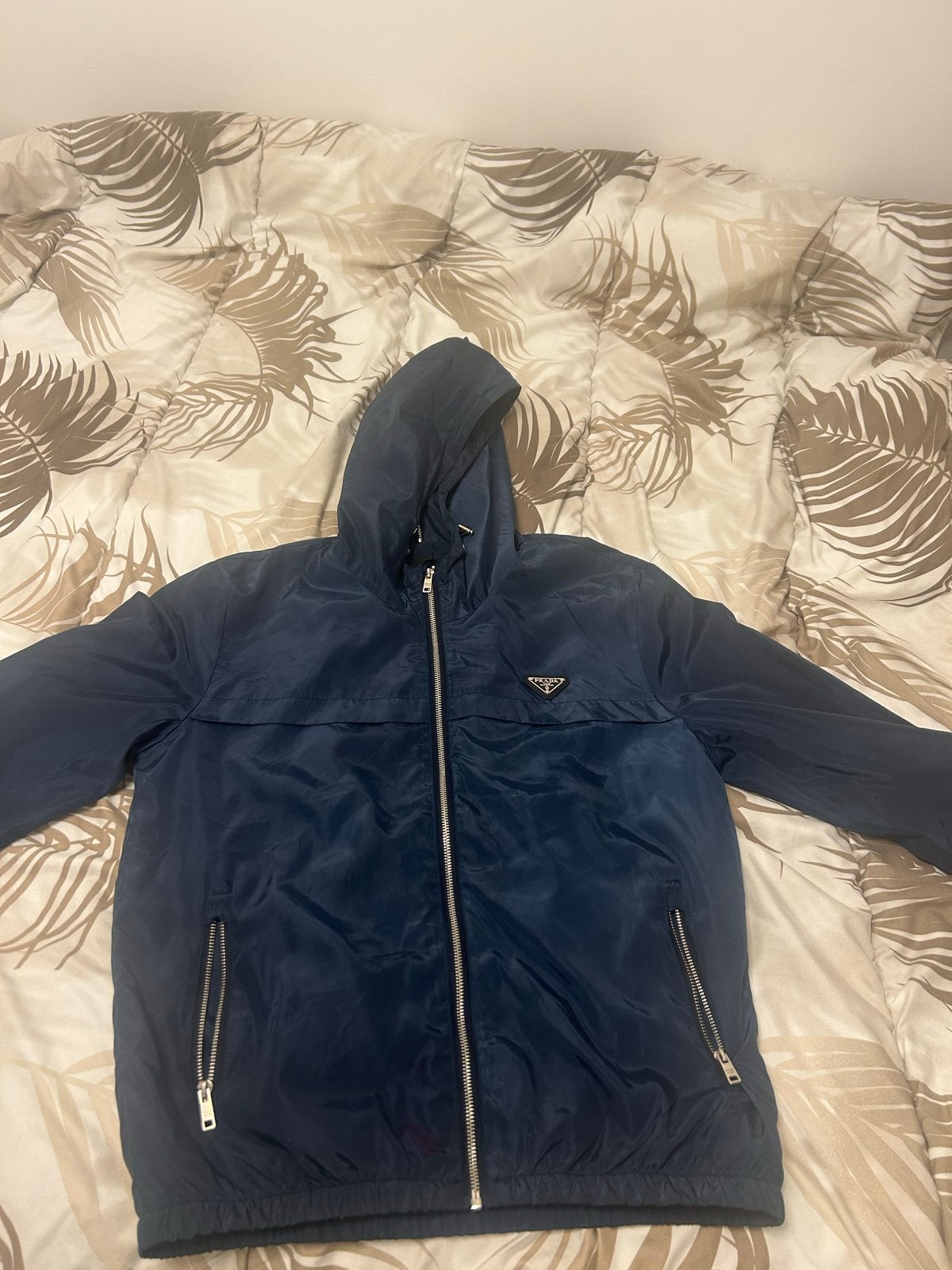 Prada Jas Donkerblauw Maat S, Kleding | Heren, Ophalen of Verzenden, Zo goed als nieuw, Maat 46 (S) of kleiner, Blauw