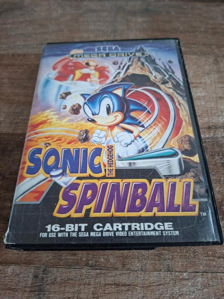 Sonic spinball sega megadrive, Spelcomputers en Games, Games | Sega, Avontuur en Actie, 1 speler, Ophalen of Verzenden, Zo goed als nieuw