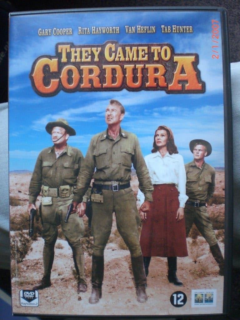 dvd They Came to Cordura Rita Hayworth Gary Cooper Tab Hunte, Ophalen of Verzenden, Zo goed als nieuw, 1940 tot 1960, Actie en Avontuur