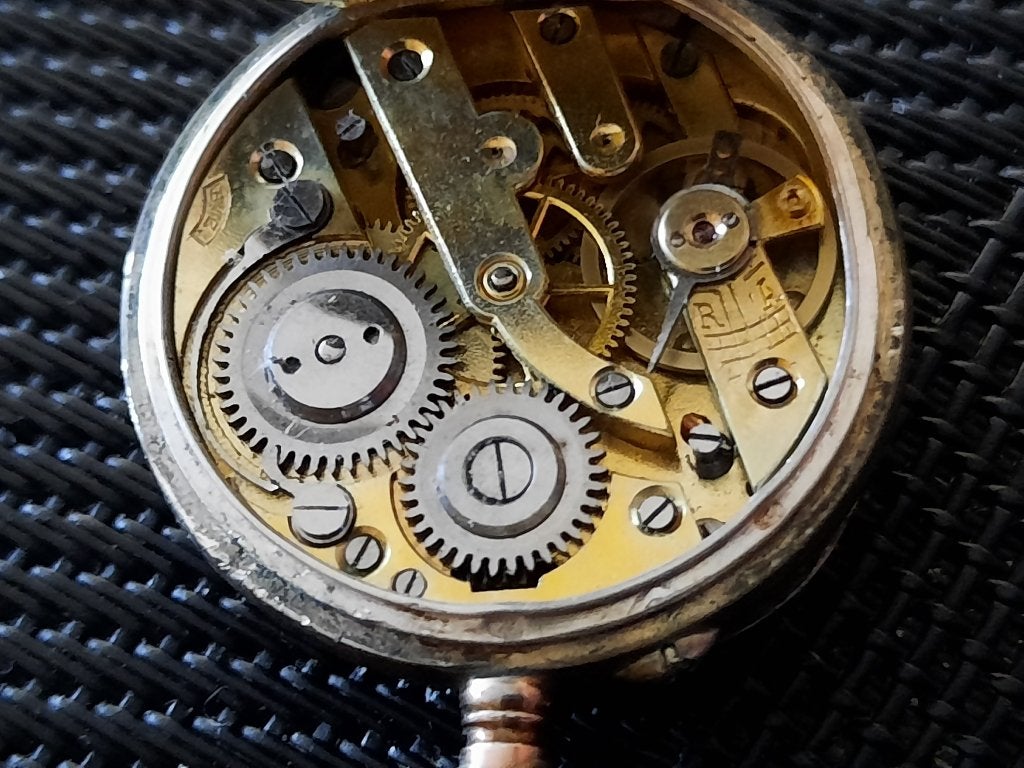 Zakhorloge zilver, Sieraden, Tassen en Uiterlijk, Overige merken, Zakhorloge, 1930 tot 1960, Ophalen of Verzenden