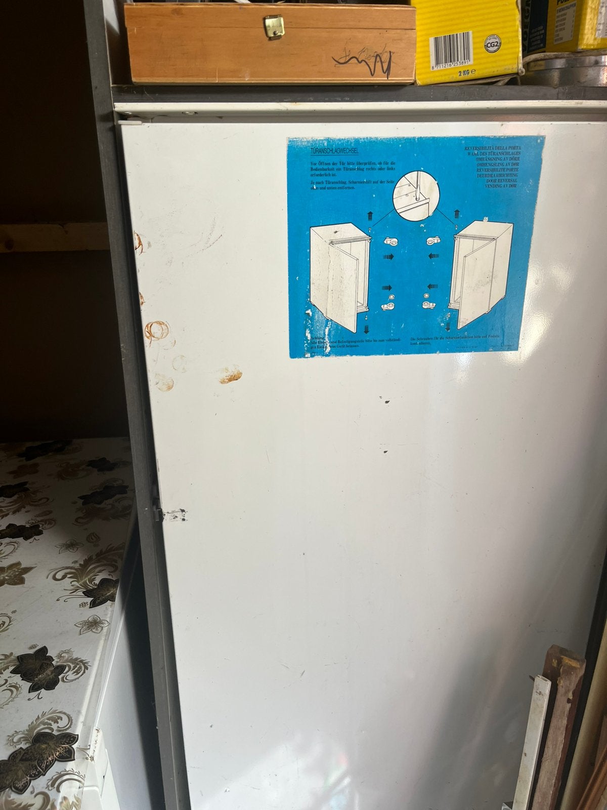 Inbouw koolkast zanussi, Ophalen, Zo goed als nieuw, Inbouw, Minder dan 60 cm