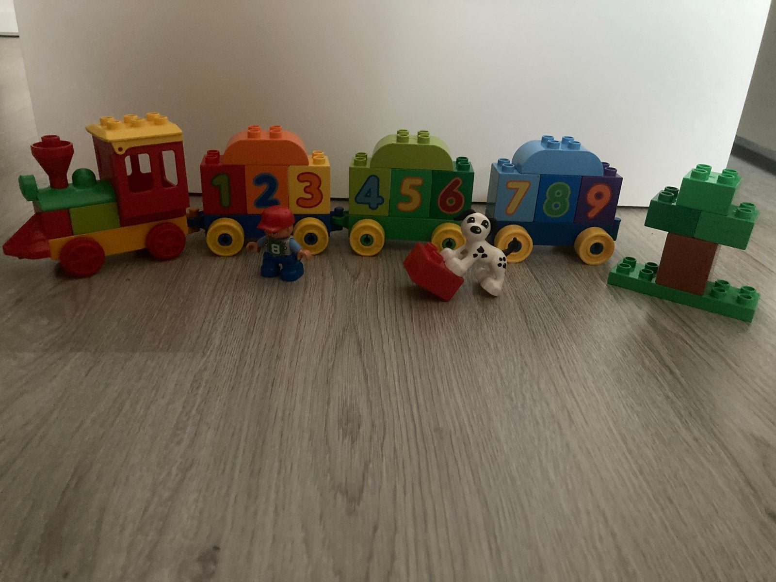 Lego Duplo Cijfertrein met figuren en boom, Ophalen, Inclusief minifiguren, Gebruikt, Duplo