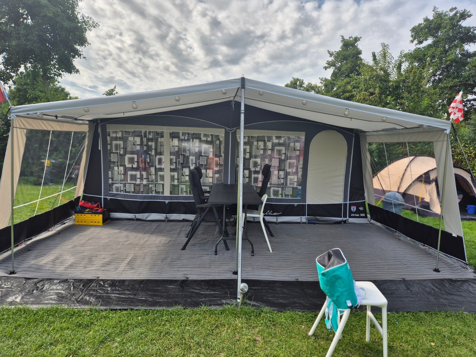 Walker castel voortentluifel maat 960 inclusief zijwanden!, Ophalen, Zo goed als nieuw, Ten Cate All Season 240g/m2, Walker Campingstyle