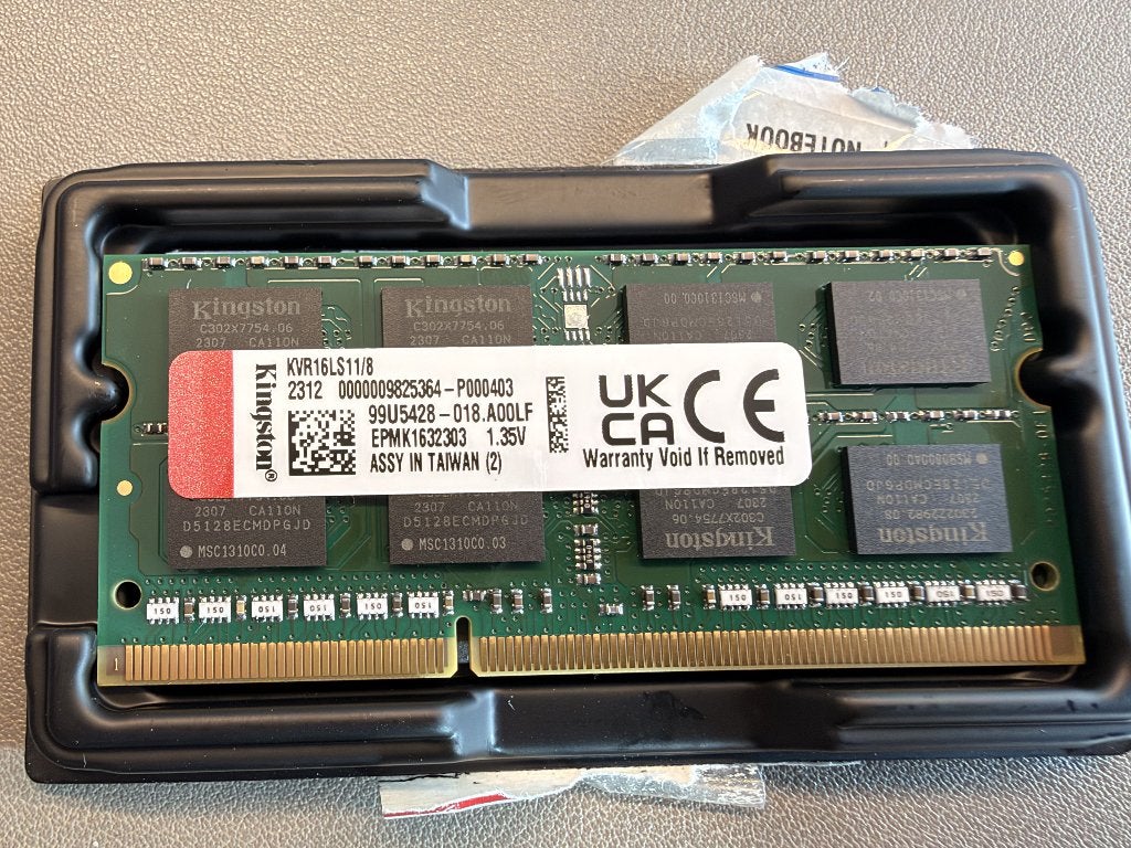 Kingston SoDimm DDR3 KVR16LS11/8GB, Computers en Software, RAM geheugen, Gebruikt, 8 GB, DDR3, Ophalen of Verzenden