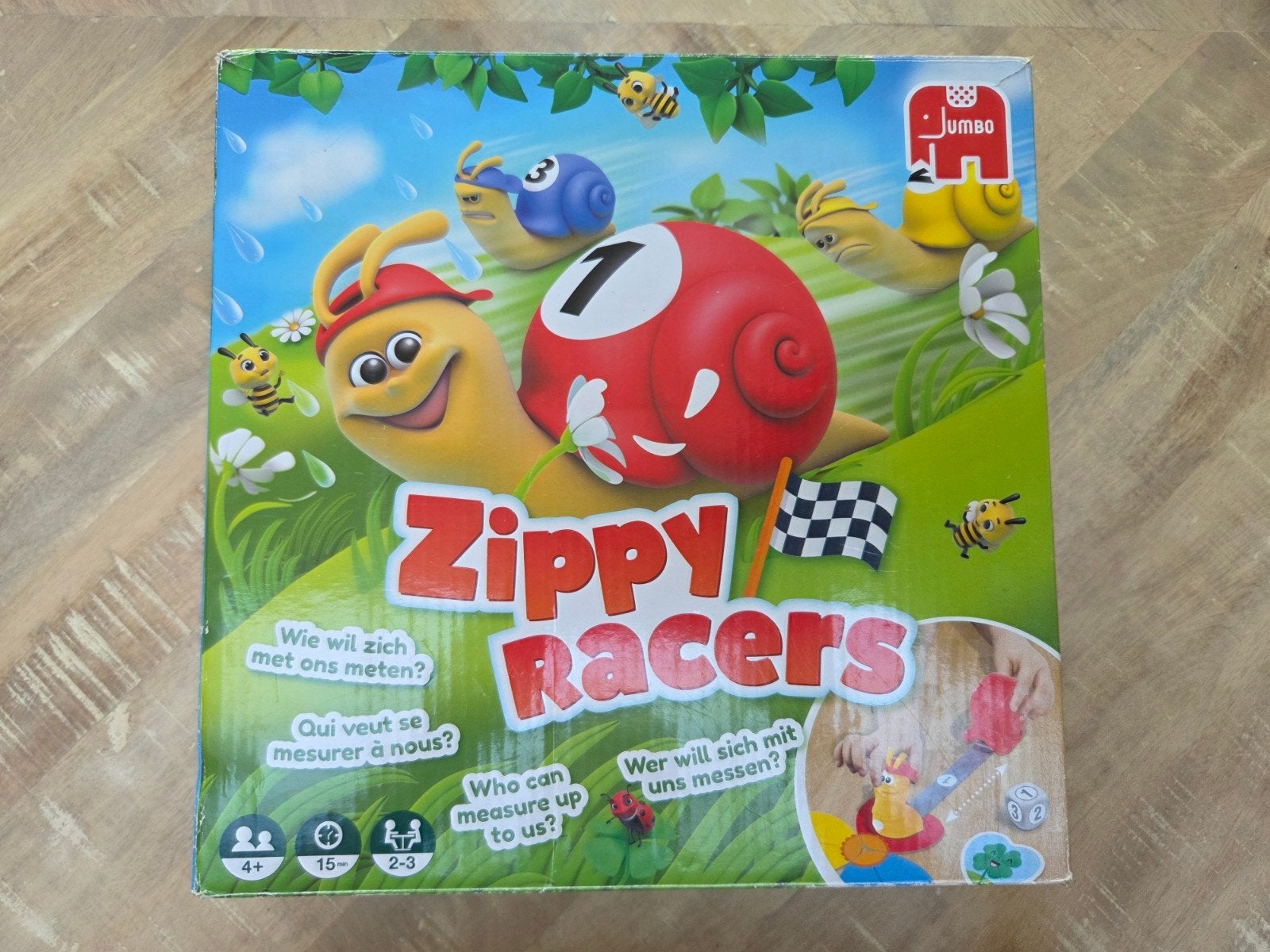Spel Zippy racers, Drie of vier spelers, Ophalen of Verzenden, Gebruikt, Jumbo