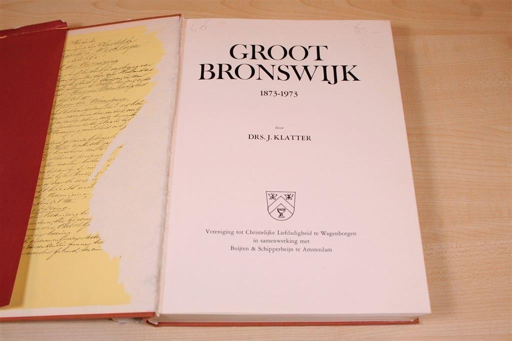 Groot Bronswijk Wagenborgen — 100 jr psychiatrie [1873-1973], Boeken, Geschiedenis | Stad en Regio, Ophalen of Verzenden, Gelezen