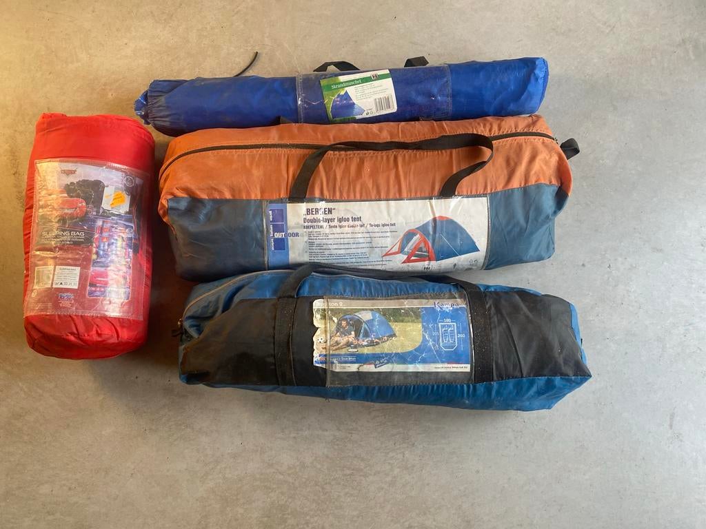 Diverse kampeerspullen, Caravans en Kamperen, Tenten, tot en met 2, Gebruikt, Ophalen of Verzenden