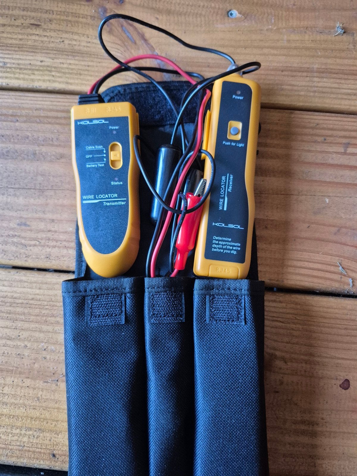 Kolsol F02 Draadzoeker / Kabeldetector met draagtas, Doe-het-zelf en Verbouw, Ophalen of Verzenden, Zo goed als nieuw, Overige meters