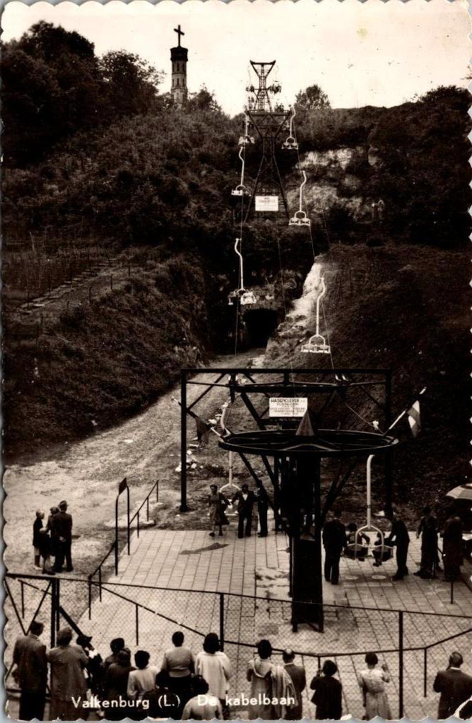 Valkenburg - De Kabelbaan, Verzenden, 1940 tot 1960, Gelopen, Limburg