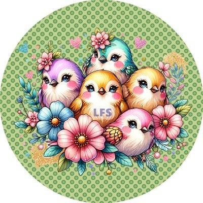 L2921 icing frosting vogels 20cm eetbare taart print top, Ophalen of Verzenden, Nieuw, Taarten, Versiering