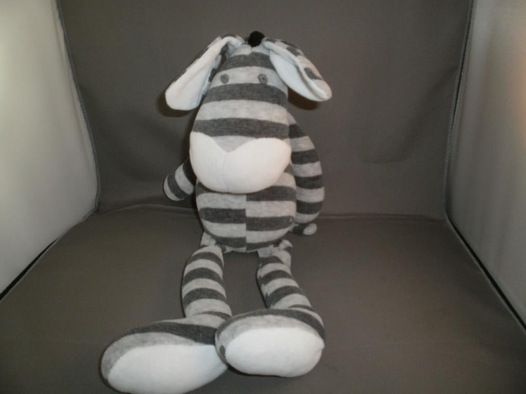 loods *5 ezel/zebra paard tweekleurig grijs gestreept 50 cm, Ophalen of Verzenden, Zo goed als nieuw, Overige typen