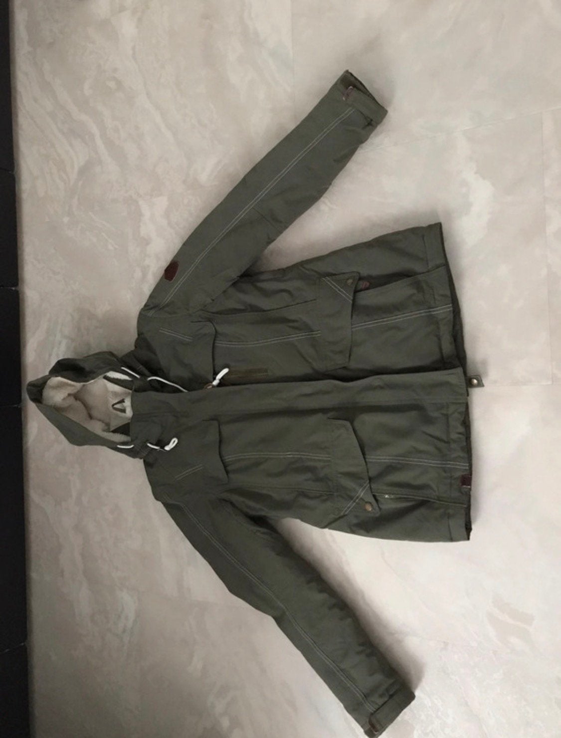 Human Nature winterjas maat M unisex, Kleding | Dames, Ophalen, Zo goed als nieuw, Groen