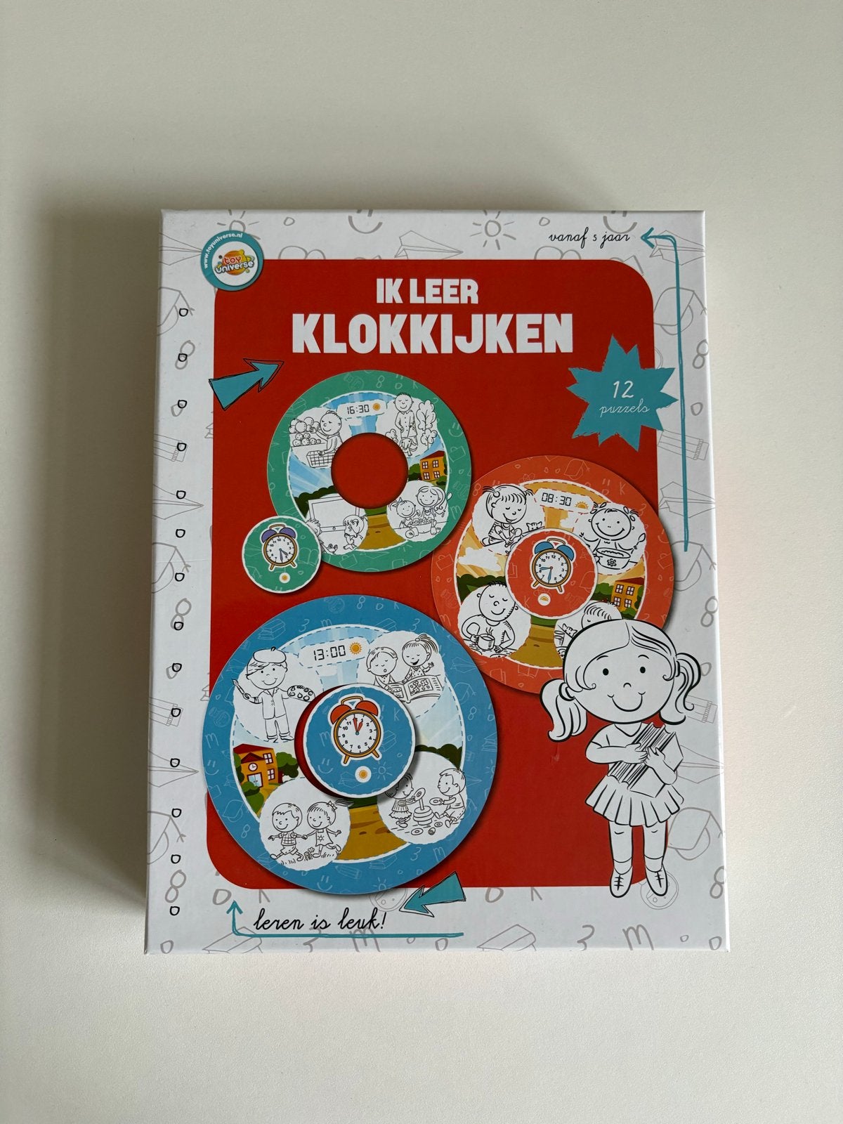 Ik Leer Klokkijken - Educatief Puzzelspel voor Kinderen, Ophalen of Verzenden, Zo goed als nieuw, Puzzelen