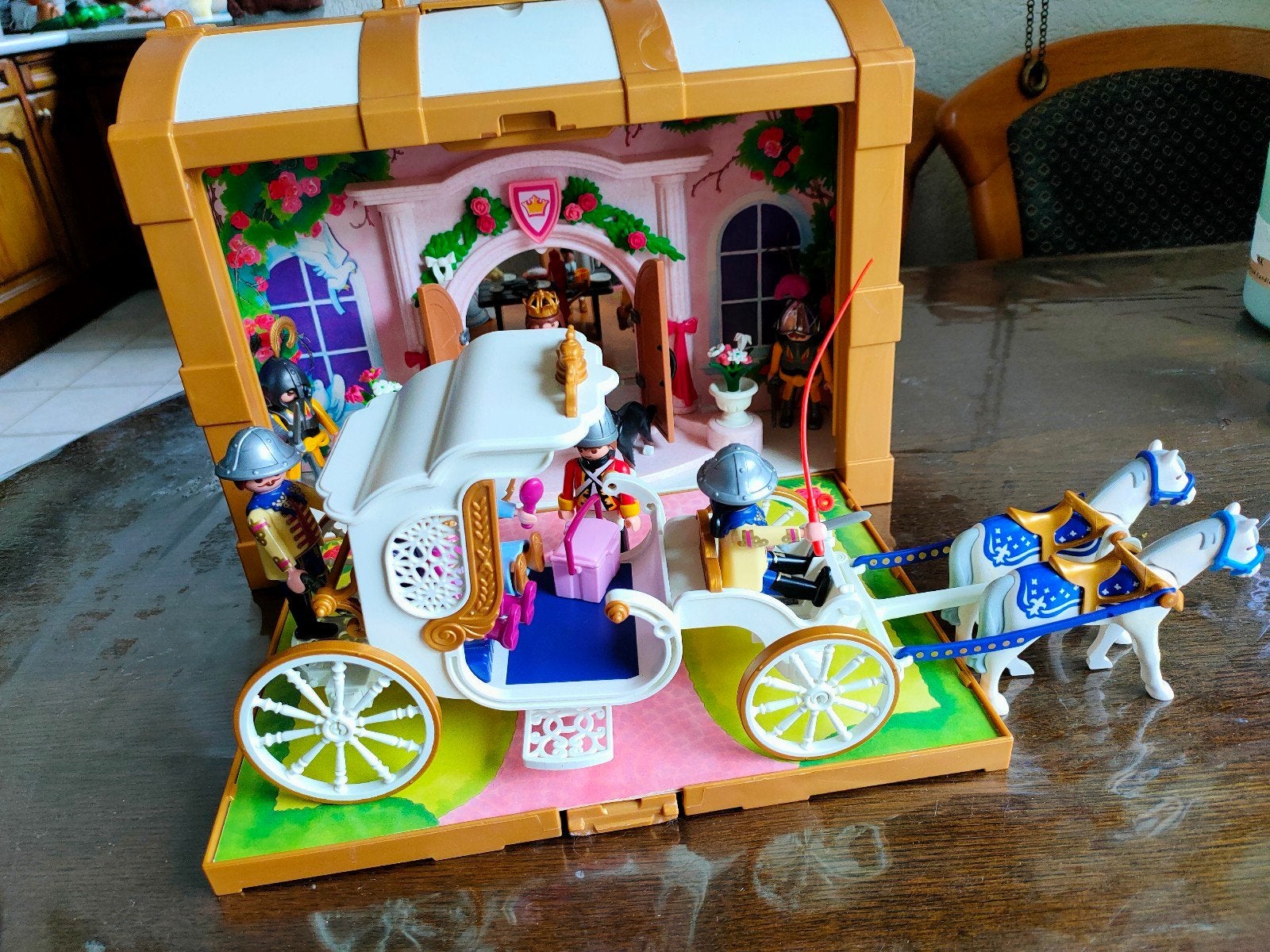Playmobil prinsessen meeneem paleis kist met koets, Ophalen of Verzenden