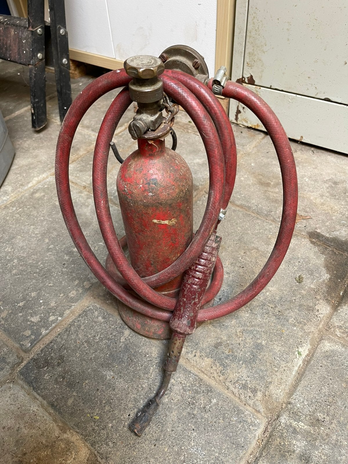 Vintage Loodgietersfles met brander, Ophalen, Gebruikt
