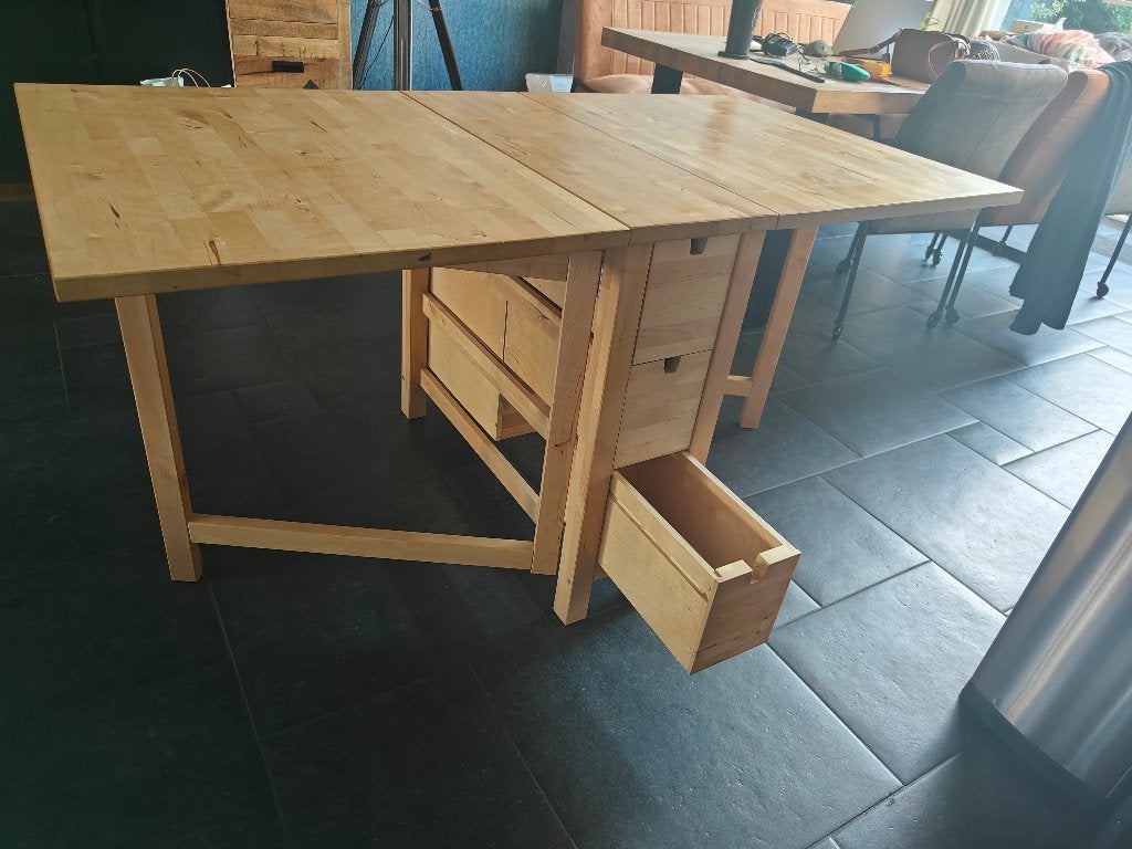 Norden klaptafel (Ikea), Huis en Inrichting, Tafels | Eettafels, Ophalen, 50 tot 100 cm, Beuken houten stijl, 50 tot 100 cm