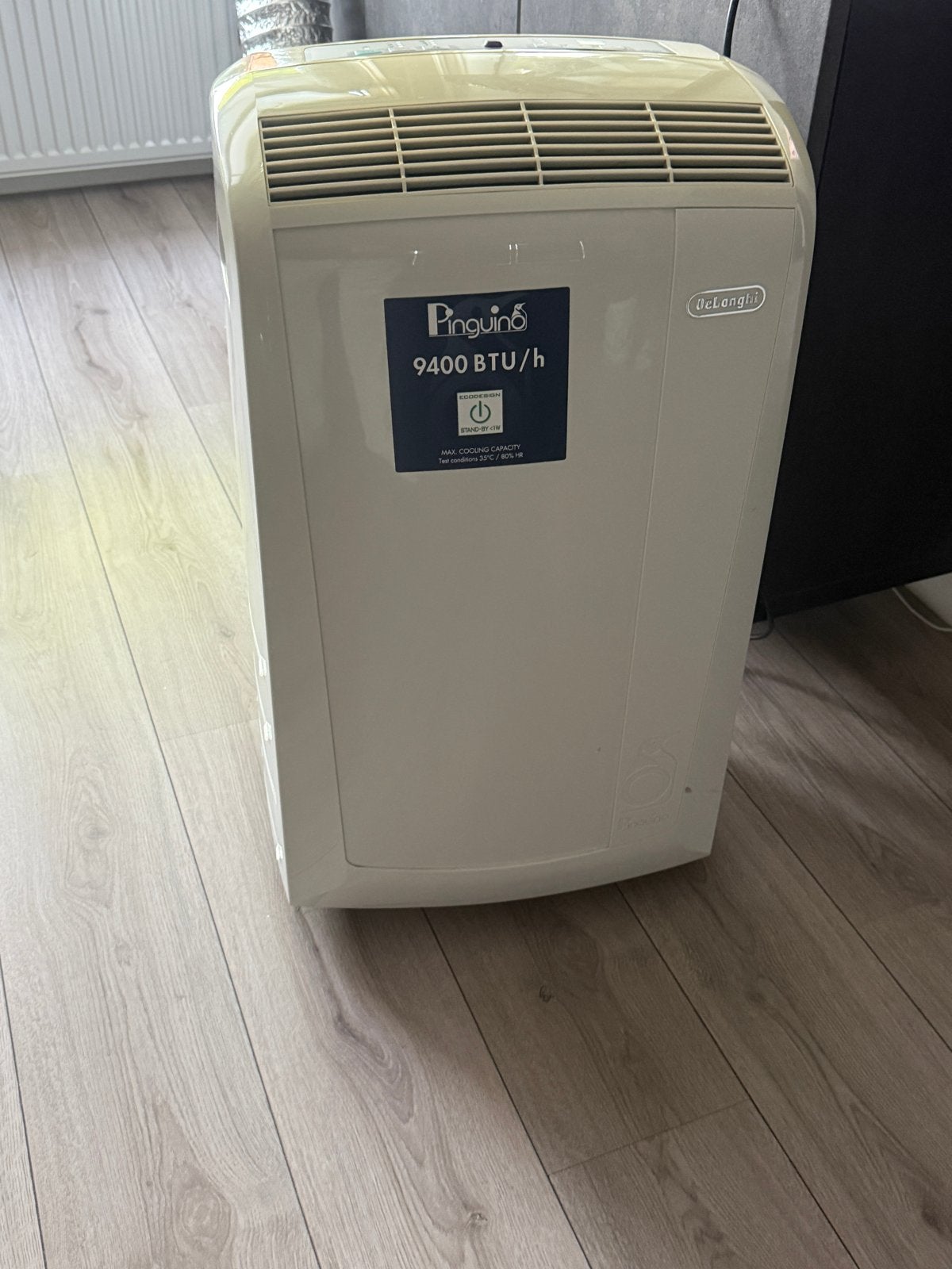 Delonghi Pinguino Mobiele Airco PAC N81 9400 BTU, Witgoed en Apparatuur, Airco's, Ophalen, Gebruikt, Minder dan 60 m³, 3 snelheden of meer