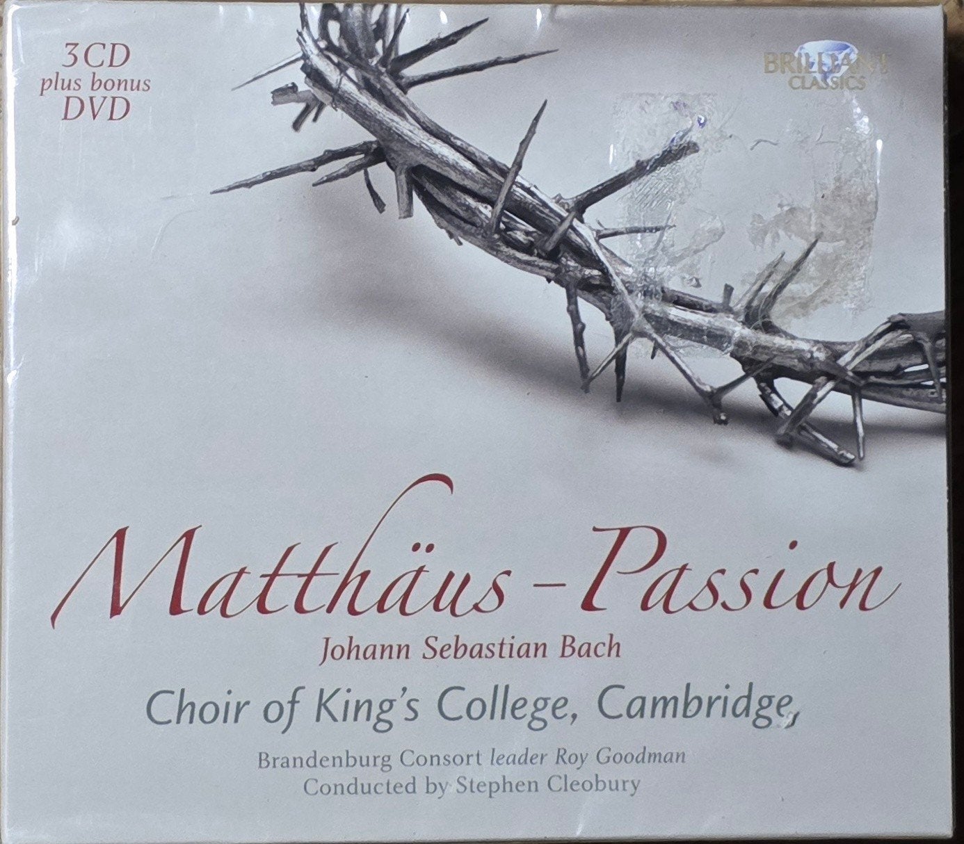 Bach: Matthäus-Passion - King's College Cambridge (3CD+DVD), Inclusief DVD, Boxset, Ophalen of Verzenden, Nieuw in verpakking