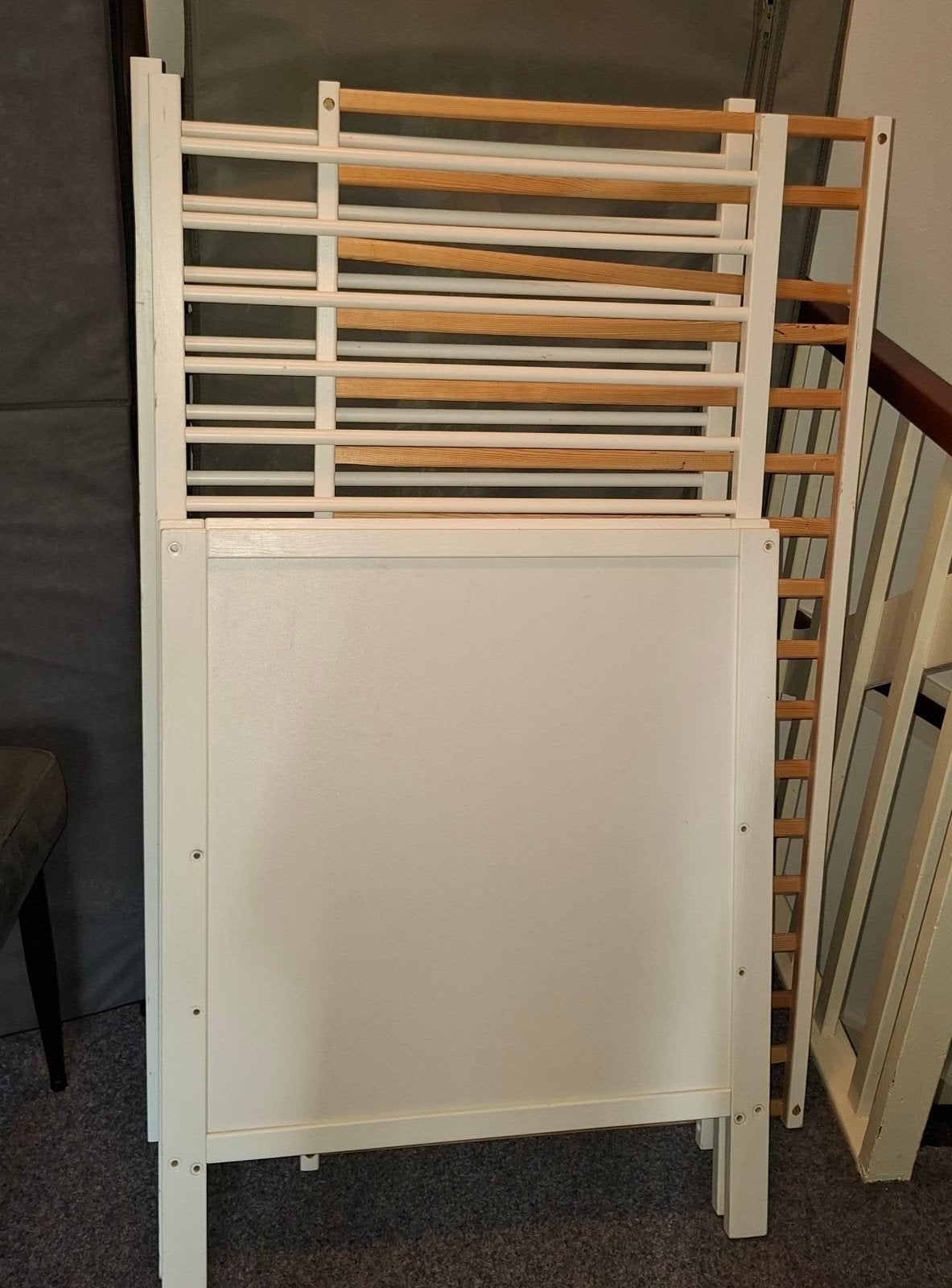 Baby ledikantje wit. 60x120, Kinderen en Baby's, Ophalen, Zo goed als nieuw, Minder dan 140 cm, Matras