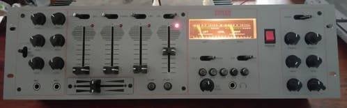 Power Dynamix DJ Mixer - 4 Kanalen met Microfoon ingang, Ophalen of Verzenden, Gebruikt, Minder dan 5 kanalen, Microfooningang