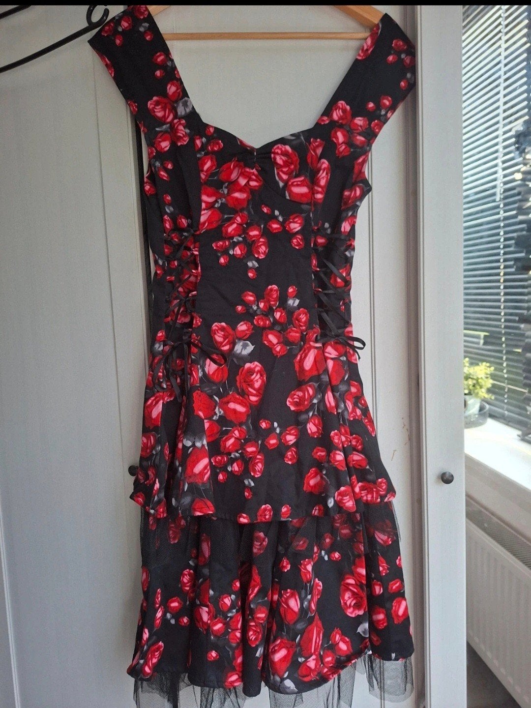 vintage gothic rose jurk H&R London, Kleding | Dames, Ophalen of Verzenden, Gedragen, Maat 38/40 (M), Overige typen