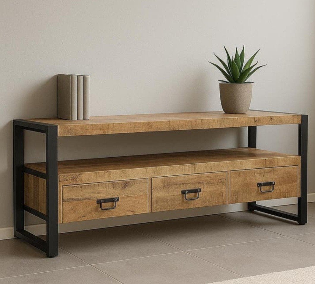 Tv meubel Britt 150 cm, Ophalen of Verzenden, Zo goed als nieuw, 25 tot 50 cm, Minder dan 100 cm