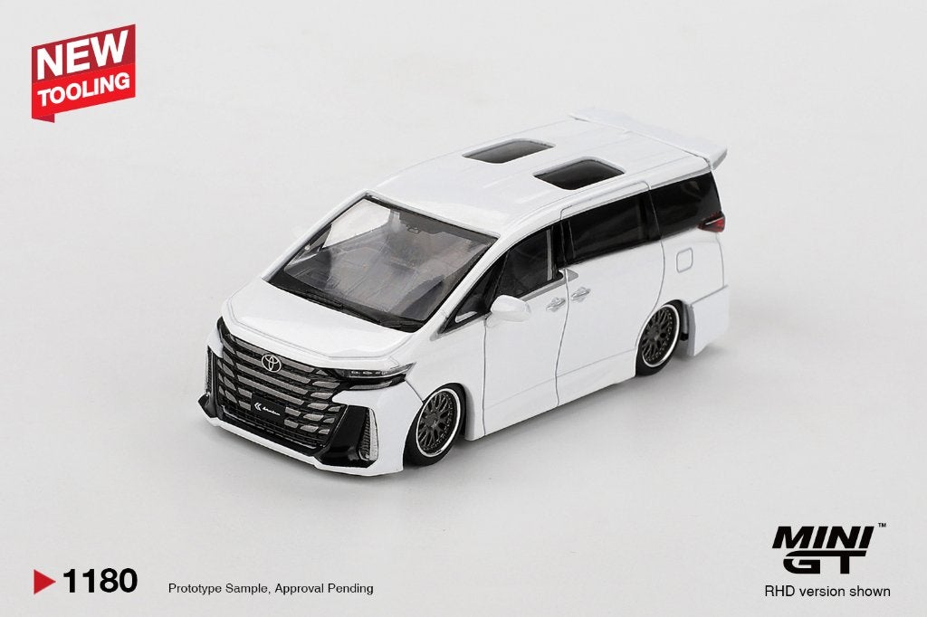 Mini GT Toyota Vellfire 40, White, Www.rubensmodelautos.nl, Auto, Nieuw, Ophalen of Verzenden