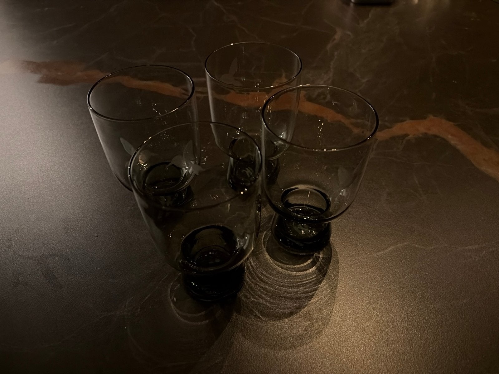 HKliving glazen set - 4 stuks, Glas of Glazen, Overige merken, Nieuw, Ophalen of Verzenden