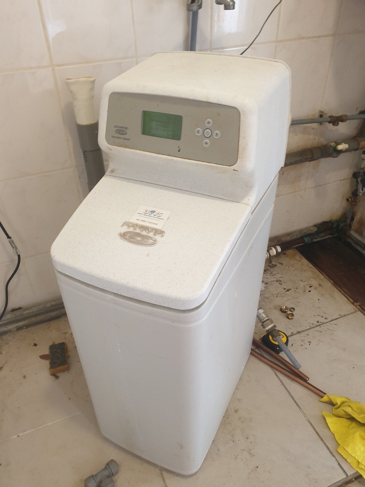 Gebruikte Ecowater Waterontharder - Goede Staat, Witgoed en Apparatuur, Waterontharders, Ophalen, Gebruikt, Waterontharder met zout