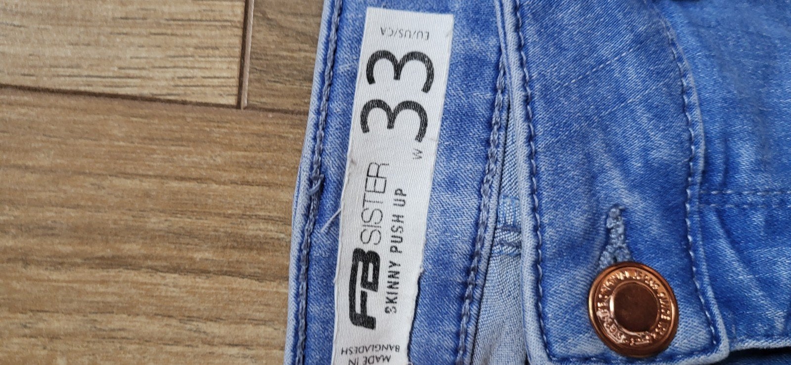 FB Sister Skinny Push Up Jeans - Zo goed als nieuw, Blauw, Ophalen of Verzenden, Zo goed als nieuw, W33 - W36 (confectie 42/44)