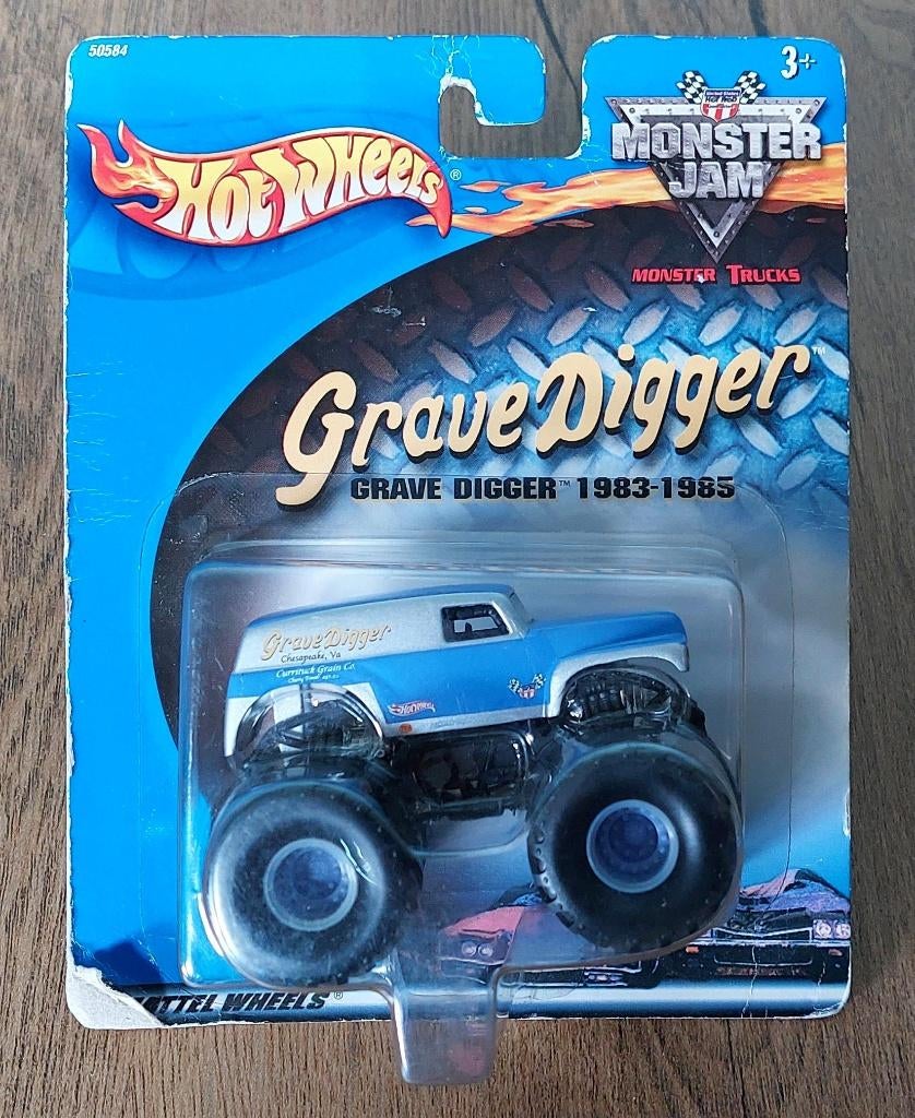Hot Wheels Monster Jam GRAVE DIGGER GRAIN 2002 Europe kaart, Ophalen of Verzenden, Nieuw, Auto