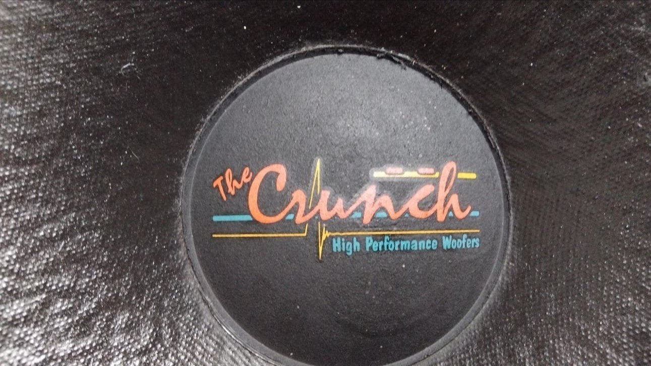 Crunch High-Performance Woofer - Old School Car Audio 60euro, Ophalen, Gebruikt
