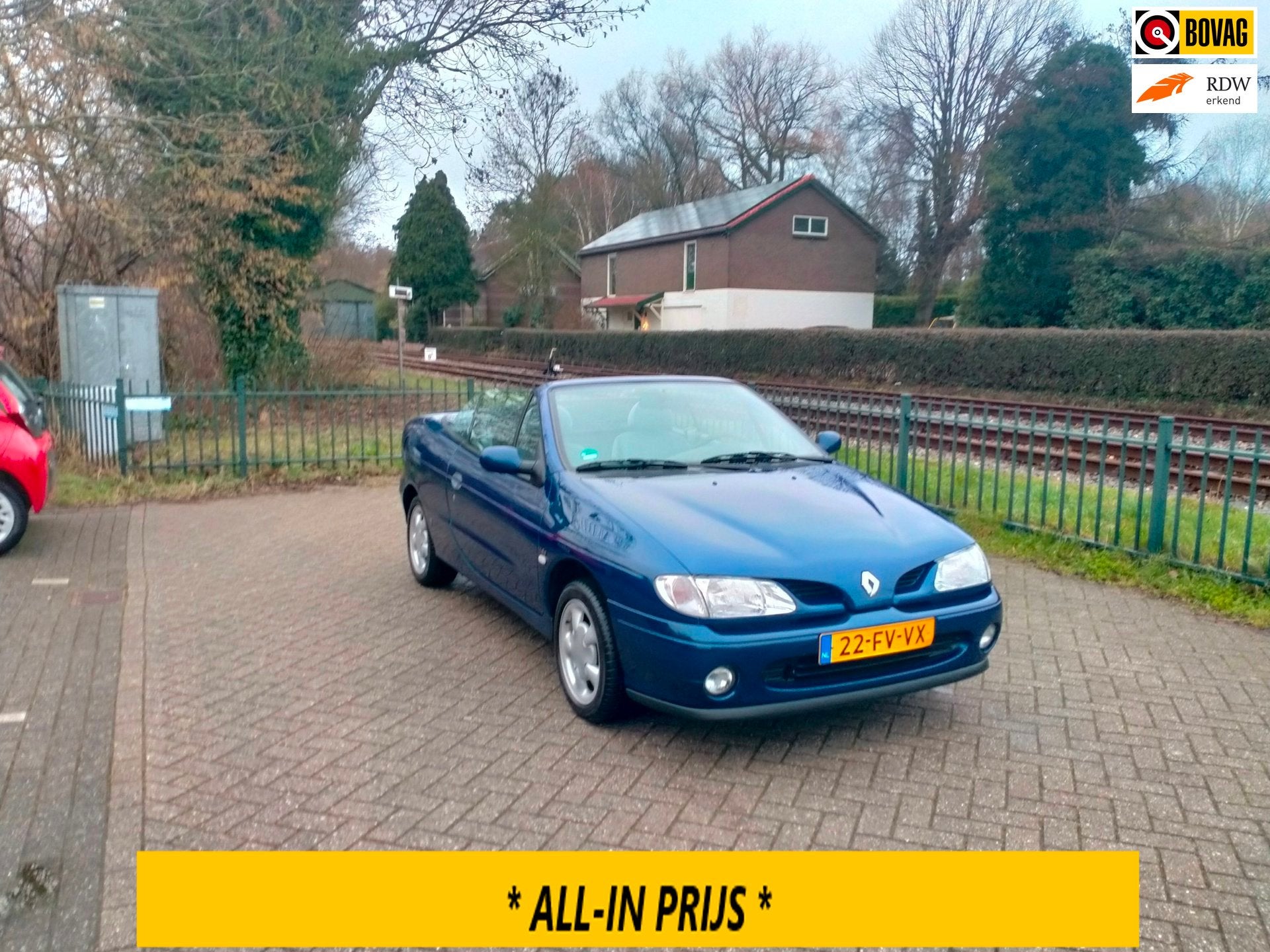 Renault Mégane Cabrio 1.6e zeer nette auto liefhebbersauto, Stof, 4 cilinders, Cabriolet, Handgeschakeld