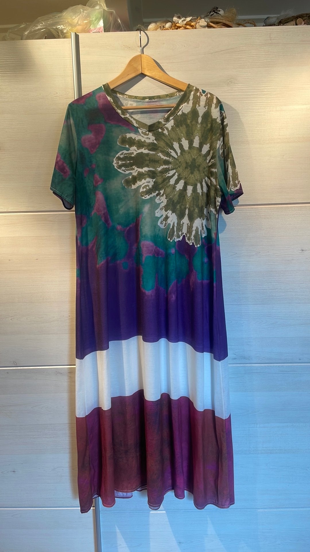 Leuke jurk 46, Verzenden, Zo goed als nieuw, Maat 46/48 (XL) of groter, Onder de knie
