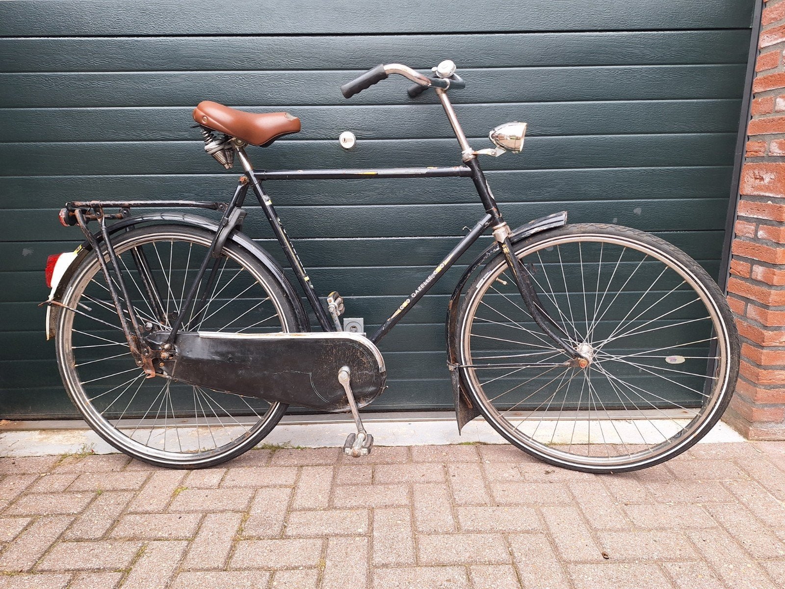 Gazelle herenfiets 61cm, 61 tot 65 cm, Ophalen, Terugtraprem, Gazelle