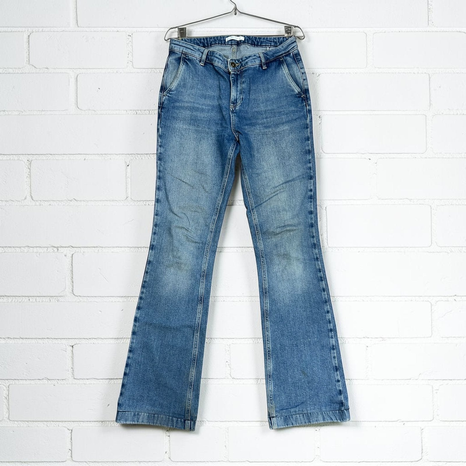 By Bar Jeans Maat M Lichtblauw Denim Wijde Pijpen, Kleding | Dames, W30 - W32 (confectie 38/40), Bb, Gedragen, Bb