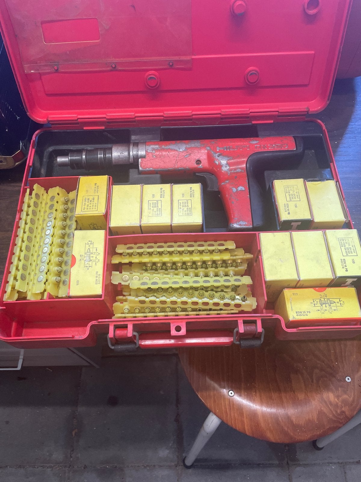 Hilti DX 350 Schiethamer met toebehoren, Doe-het-zelf en Verbouw, Ophalen of Verzenden, Gebruikt, Overige typen, Hilti