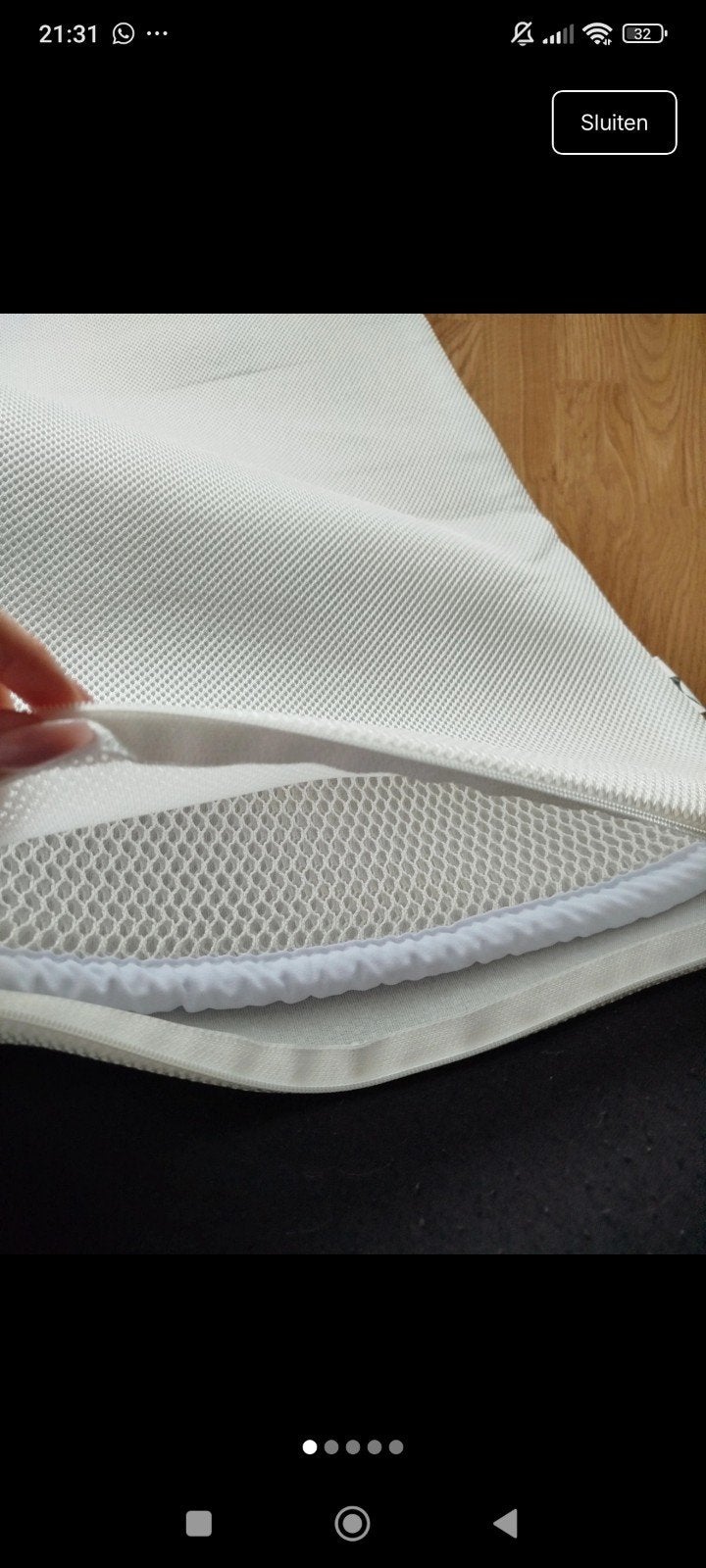 Airgosafe matras topper 60x120. Bijna nieuw + gratis hoesla, Ophalen of Verzenden, Zo goed als nieuw, Ledikant