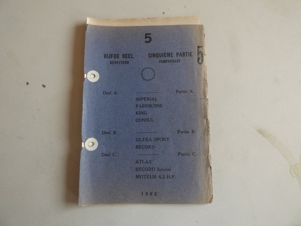 FLANDRIA DEEL 5 ONDERDELENLIJST 1962, Fietsen en Brommers, Ophalen of Verzenden, Gebruikt