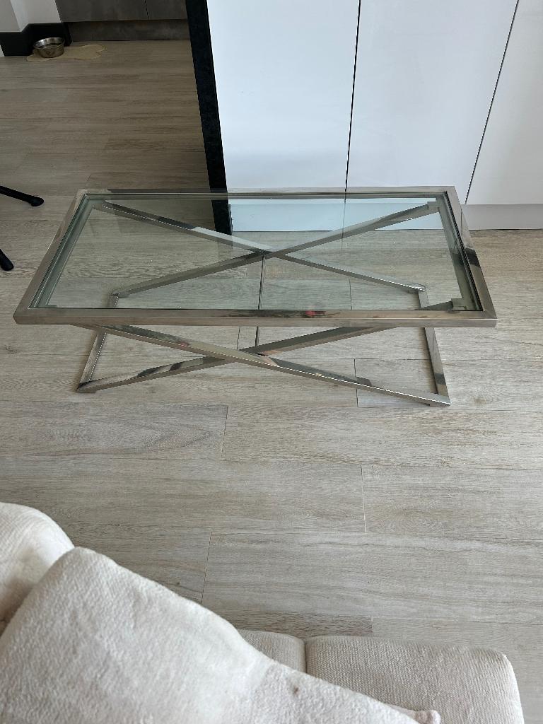Salontafel, Huis en Inrichting, Tafels | Salontafels, Ophalen, 100 tot 150 cm, 50 tot 100 cm, Zo goed als nieuw
