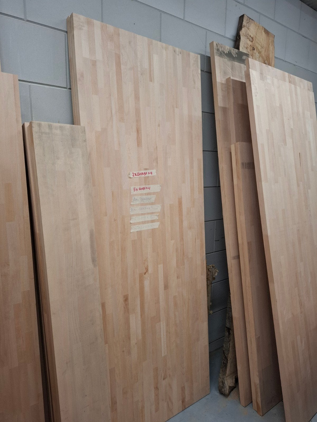 Beuken planken en panelen - Diverse afmetingen, Doe-het-zelf en Verbouw, Hout en Planken, Gebruikt, 25 tot 50 mm, Ophalen of Verzenden