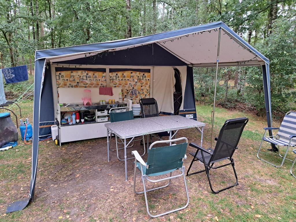 GERJAK TAGO INDIAN vouwwagen, Caravans en Kamperen, Vouwwagens, Blauw, Aanwezig, Meer dan 6, Ophalen