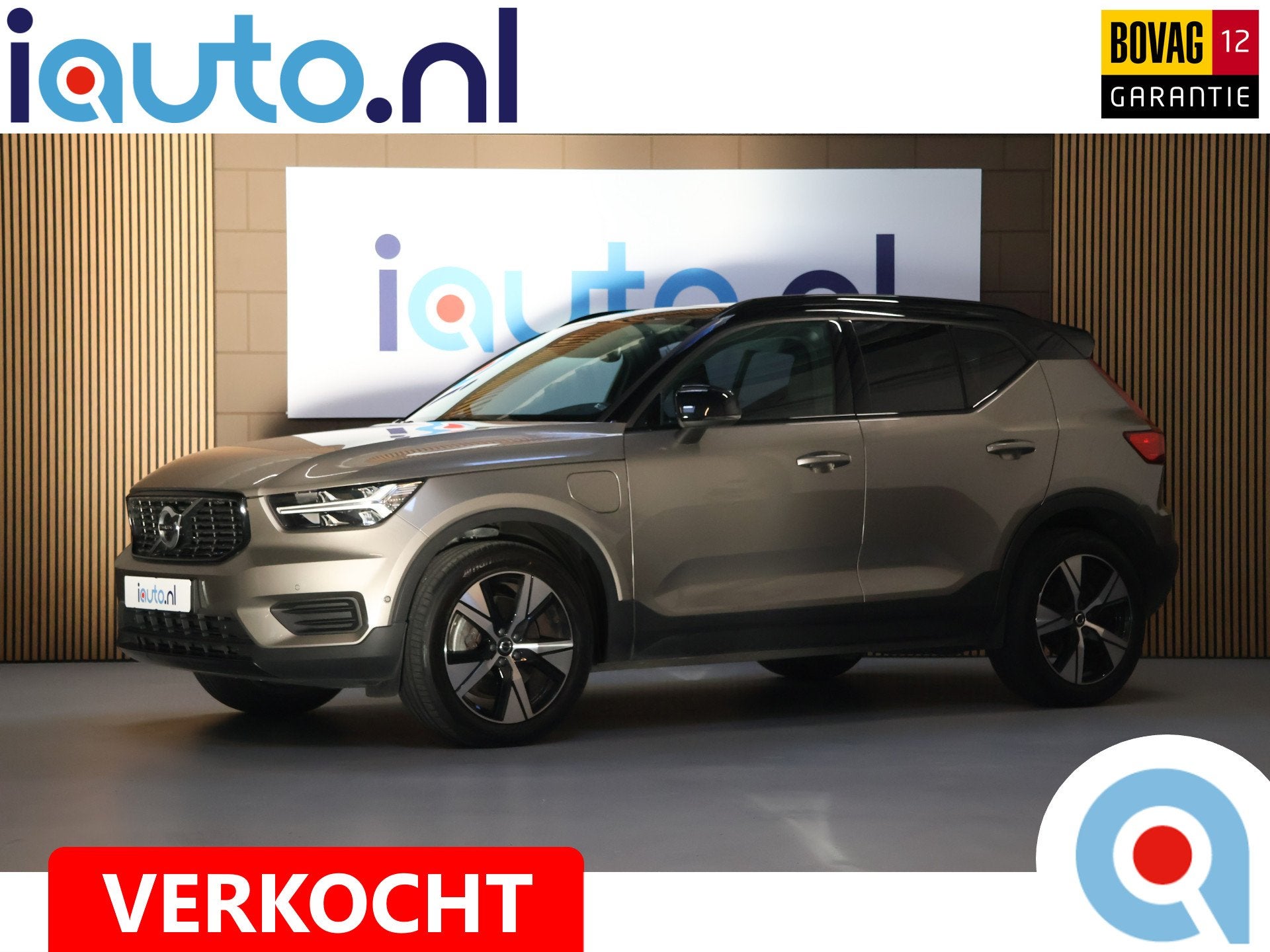 Volvo XC40 1.5 T4 Recharge R-Design Pano/Leder/LED/ACC/360/H, 12 maanden, Zwart, Hybride Elektrisch/Benzine, 3 cilinders