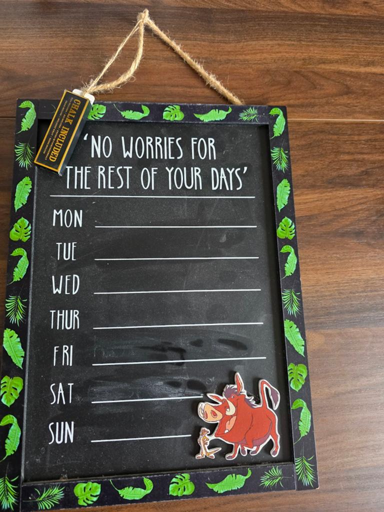 Disney Lion King Krijtbord - Hakuna Matata, Ophalen of Verzenden, Zo goed als nieuw, Krijtbord