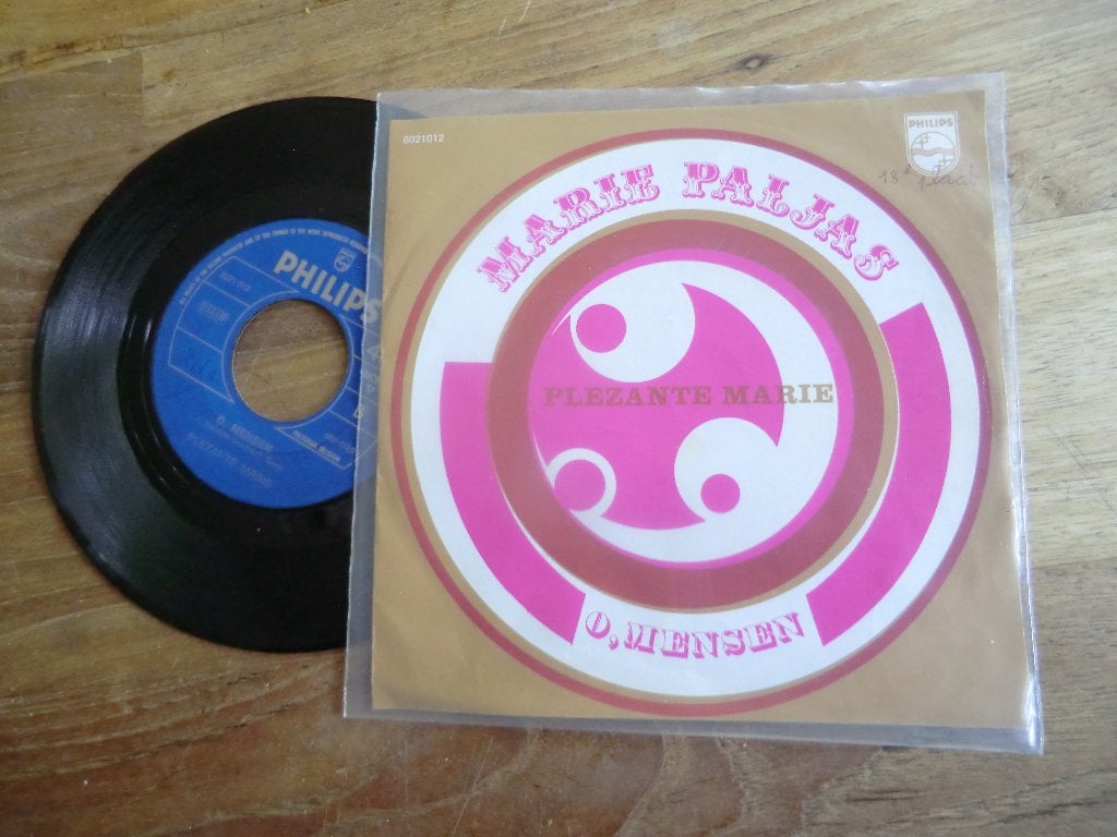 plezante marie       marie paljas/o, mensen, Cd's en Dvd's, Vinyl | Nederlandstalig, Verzenden, Gebruikt, 7 inch, Levenslied of Smartlap